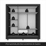Guarda-roupa Casal 3 Portas 1 Gavetas Betina Preto Fosco- Móveis Arapongas Preto Fosco - 10