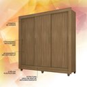 Ver imagem 4 de Guarda-roupa Casal 3 Portas 1 Gavetas Alice Boreal - Móveis Arapongas Boreal