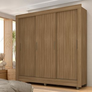 Guarda-roupa Casal 3 Portas 1 Gavetas Alice Boreal - Móveis Arapongas Boreal