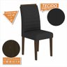 Kit 2 Cadeiras Lima Imbuia/ Preto - Móveis Arapongas Imbuia/preto - 2