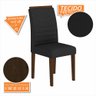 Kit 2 Cadeiras Lima Imbuia/ Preto - Móveis Arapongas Imbuia/preto - 2