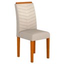 Ver imagem 2 de Kit 2 Cadeiras Lisboa Wood Cinamomo/ Bege - Móveis Arapongas Cinamomo/bege 03