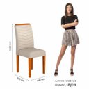 Ver imagem 4 de Kit 2 Cadeiras Lisboa Wood Cinamomo/ Bege - Móveis Arapongas Cinamomo/bege 03