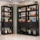 Ver imagem 1 de Armário de Lavanderia Multiuso Modulado 2 Portas 2 Gavetas Texas Multimóveis Mp5535 Preto