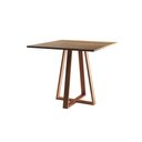 Ver imagem 5 de Conjunto de Jantar Mesa Mônaco 90cm Tampo Imbuia com 4 Cadeiras Pretas Base Cobre - Cor: Preto