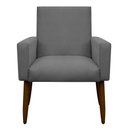 Ver imagem 1 de Poltrona Decorativa Nina Cadeira Escritório Recepção:cinza