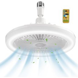Ventilador Luminária Silencioso de Teto Lâmpada Led Rgb - 2