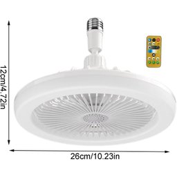 Ventilador Luminária Silencioso de Teto Lâmpada Led Rgb - 3