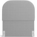 Ver imagem 6 de Cabeceira Cama Box 100cm Lanna com Puff Recamier Doha W01 Bouclê Cinza - Lyam Decor