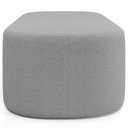 Ver imagem 4 de Cabeceira Cama Box 100cm Lanna com Puff Recamier Doha W01 Bouclê Cinza - Lyam Decor