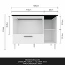 Ver imagem 4 de Balcão para Cooktop Mila 1 Pt 1 Gav Móveis Arapongas