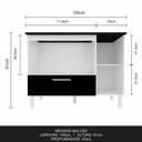 Ver imagem 4 de Balcão para Cooktop Mila 1 Pt 1 Gav Móveis Arapongas
