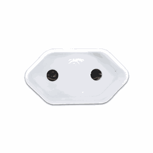 Kit 10 Plug Pino Femea 2p 20a 250v Ilumi Cor:branco