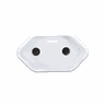 Kit 10 Plug Pino Femea 2p 20a 250v Ilumi Cor:branco - 1