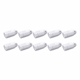 Kit 10 Plug Pino Femea 2p 20a 250v Ilumi Cor:branco - 2
