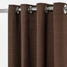 Cortina Rústica Lisa 2,80m x 2,30m Tabaco ideal para Varão Simples de 2 Metros - 2
