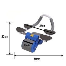 Rolo Abdominal Roda Musculaçao Exercicio Abdomen Ombro Braço Prancha Academia Treino Musculo Ativida - 7