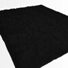Tapete Sala 140x100cm Luxo Pelo Macio -Preto Liso - Casu - 2