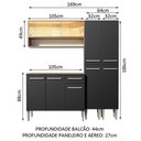 Ver imagem 3 de Cozinha Compacta Madesa Emilly Winter com Armário e Balcão
