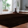 Tapete Shaggy Sala/Quarto Felpudo 140x100cm Tabaco Casu - 1