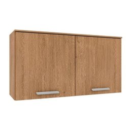 Armário Aéreo Bella 2 Portas 1,05 Carvalho Americano- Moveis Arapongas Carvalho Americano - 1