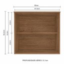 Ver imagem 4 de Armário Aéreo Bella 2 Portas 60cm Moveis Arapongas