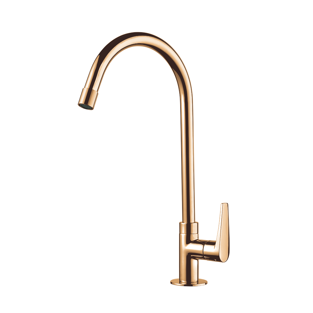 Torneira para Cozinha de Mesa Bica Alta Lorenzetti Loren Joy Rose Gold 1167 R32 - 1