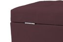 Ver imagem 3 de Recamier Puff Baú Sapateira e Gaveta 90 Cm para Cama de Solteiro - Rose Escuro