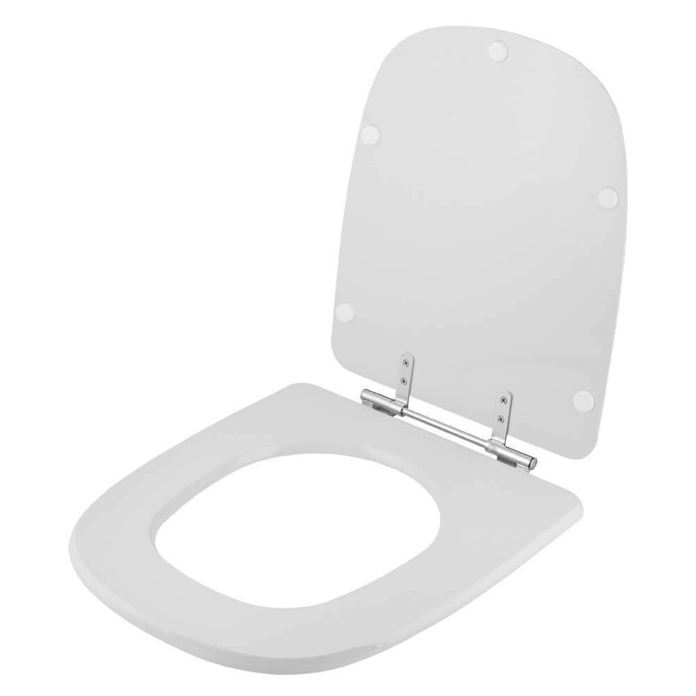 Assento Sanitário Tampa de Vaso Madeira MDF Laqueado Ibiza para bacia Incepa 6lpf - Cinza Claro - 2