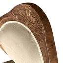 Ver imagem 6 de 2 Cadeira Medalhao Madeira Maciça Design Ingles Luxo Poltrona Entalhada Renascentista Natural Ingles