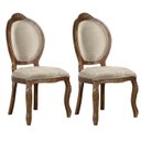 Ver imagem 1 de 2 Cadeira Medalhao Madeira Maciça Design Ingles Luxo Poltrona Entalhada Renascentista Natural Ingles