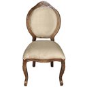 Ver imagem 3 de 2 Cadeira Medalhao Madeira Maciça Design Ingles Luxo Poltrona Entalhada Renascentista Natural Ingles