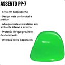 Ver imagem 4 de Assento para Estádio Banco Cadeira Concha Pp-7 Proteção Uv Verde