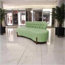 Ver mais imagens de Sofá 3 Lugares Orgânico Curvo Tókio 180cm Bouclé Verde