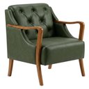 Ver imagem 1 de Poltrona Decorativa Capitone Siena Pes Madeira Corano Tca 217 Moll