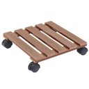 Ver imagem 3 de Suporte Vaso Planta Rodinhas Deck Movel Pallet Jardim Varandas Sacadas Resistente Versatil Decoracao