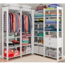 Ver imagem 1 de Closet Modulado Elora Ma1110 com Prateleiras Branco - Móveis Arapongas Branco