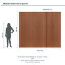 Ver imagem 3 de Painel Ripado Smart 280x240 cm (sem Furo) Incolar Cedro