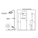 Ver imagem 2 de Ducha Tubular em Aço Inox 2 Polegadas com Chuveiro - Sodramar