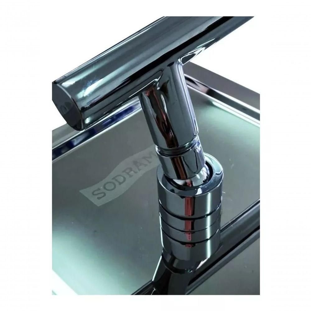 Ducha Tubular em Aço Inox 2 Polegadas com Chuveiro - Sodramar - 9