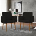 Ver imagem 2 de Poltrona Decorativa - Escritório - Recepção - Sala de Estar Cor:preto