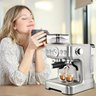 Casabrews Máquina de Espresso com Moedor e Vaporizador de Leite (prata) - 7
