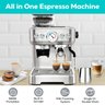 Casabrews Máquina de Espresso com Moedor e Vaporizador de Leite (prata) - 2