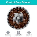 Ver imagem 4 de Casabrews Máquina de Espresso com Moedor e Vaporizador de Leite (prata)