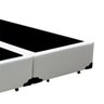 Cama Box Queen Bipartido Loja Xerife Sintético Branco 40x158x198 - 2