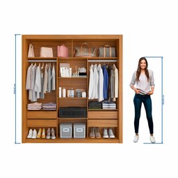 Closet Casal Premium 8 Gavetas Amoudi Móveis - 7