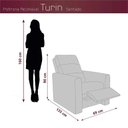 Ver imagem 6 de Poltrona do Papai Confortável Reclinável Turin Matrix Cor:suede Marrom