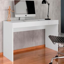 Escrivaninha Malu 1,20 1 Gaveta Branco - Móveis Arapongas Branco - 1