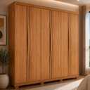 Ver imagem 1 de Guarda-Roupa Casal 100% MDF 6 Portas e 2 Gavetas com Pés 180cm Multimóveis CR35520 Madeirado