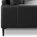Ver imagem 2 de Sofá 3 Lugares para Sala Living Industrial 240cm Evo L06 Couro Preto - Lyam Decor